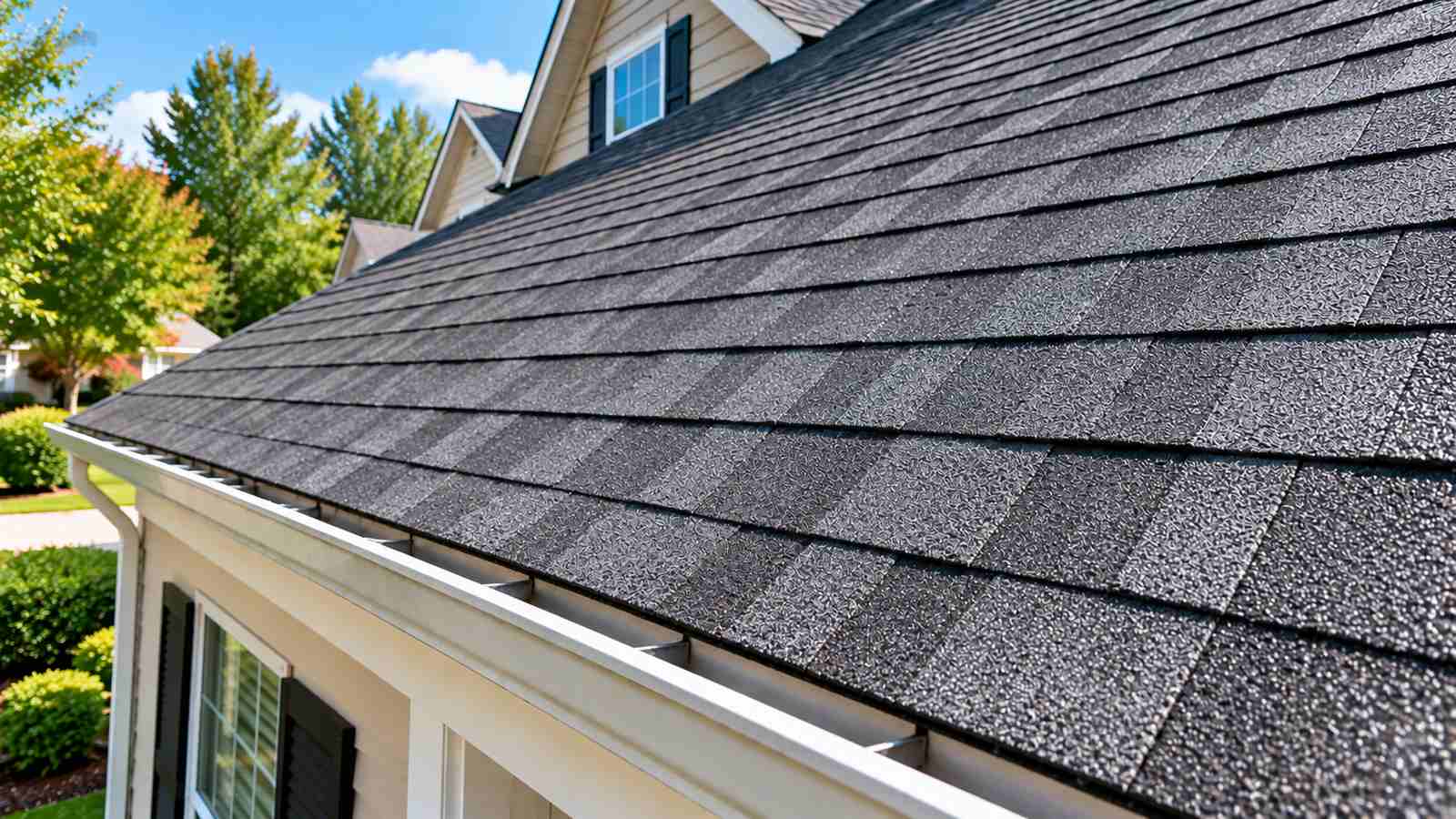 After roof pressure washing