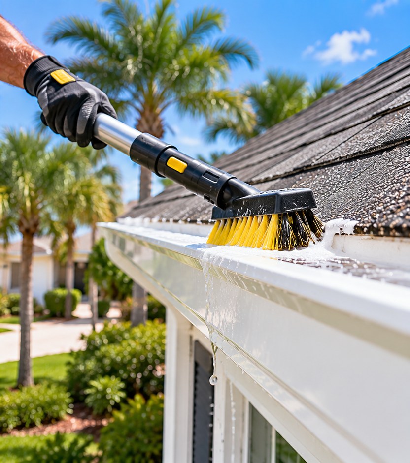 Gutter brightening in Boynton Beach, FL