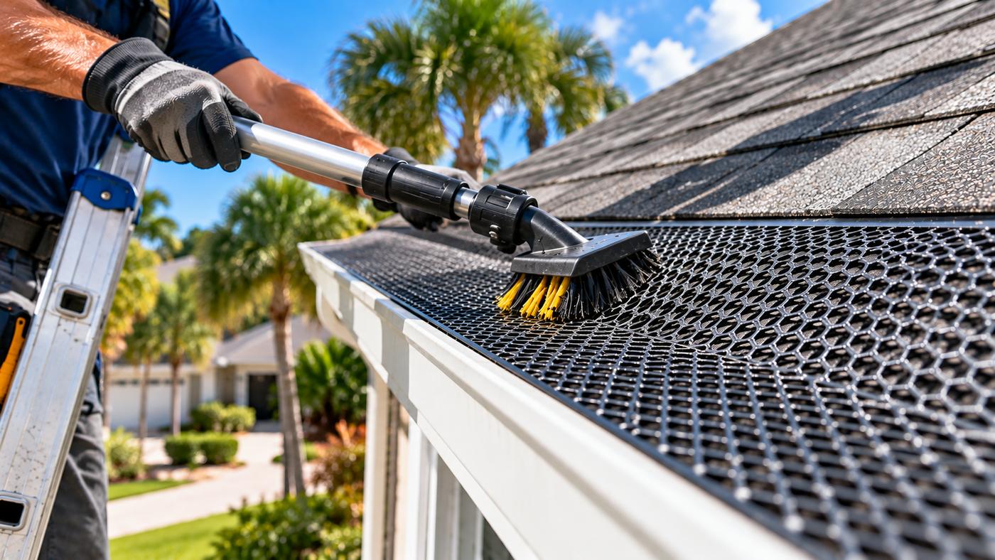 Gutter guard cleaning in Boynton Beach, FL